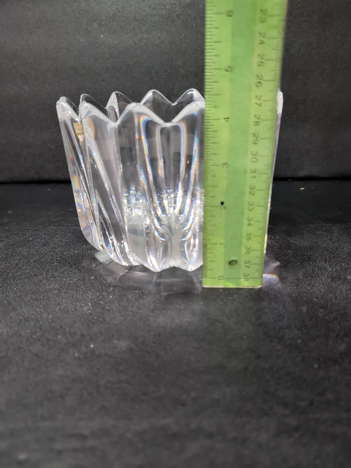 Orrefors Fleur Crystal Vase, Designed by Jan Johansson, Decorative Home Accent - Thumbnail 9