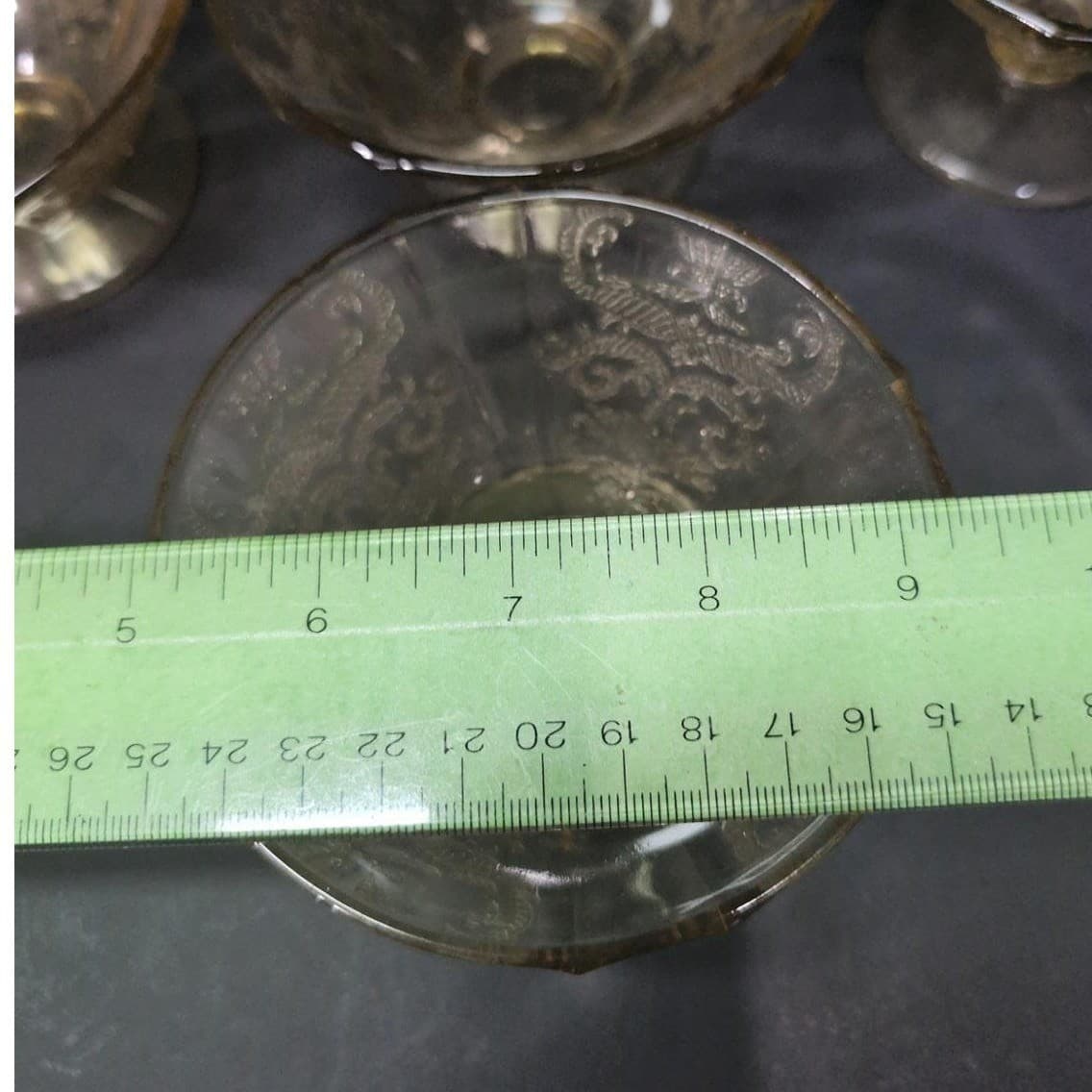 Federal Glass Madrid Amber Sherbet Glasses, Set Of 4, Vtg Depression Glassware - Thumbnail 10