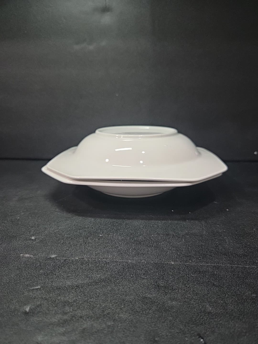 Mikasa Octagon Shaped Soup Bowls, Tuxedo Park #F3702, Set Of 2, Dinnerware - Thumbnail 8