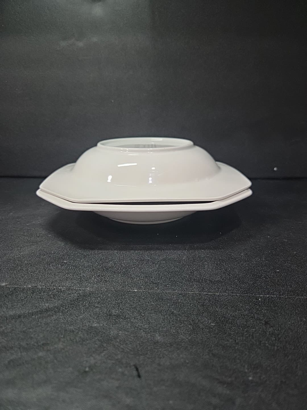 Mikasa Octagon Shaped Soup Bowls, Tuxedo Park #F3702, Set Of 2, Dinnerware - Thumbnail 9