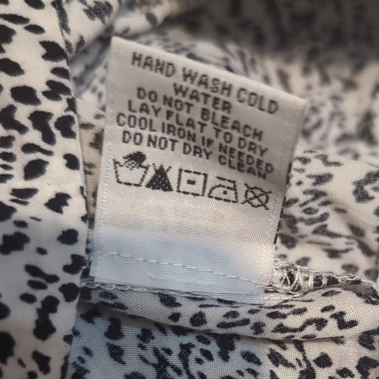 Velvet Heart Black White Animal Print Sleeveless Rayon Blouse, Woman's XL Top - Thumbnail 7