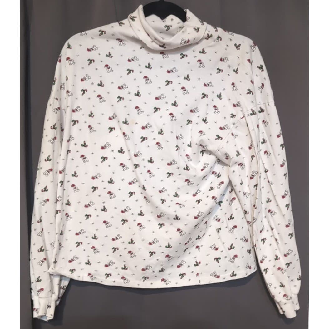 American Weekend Vintage Christmas Turtleneck, Teddy Bear Top, Women's Size 18W - Thumbnail 3
