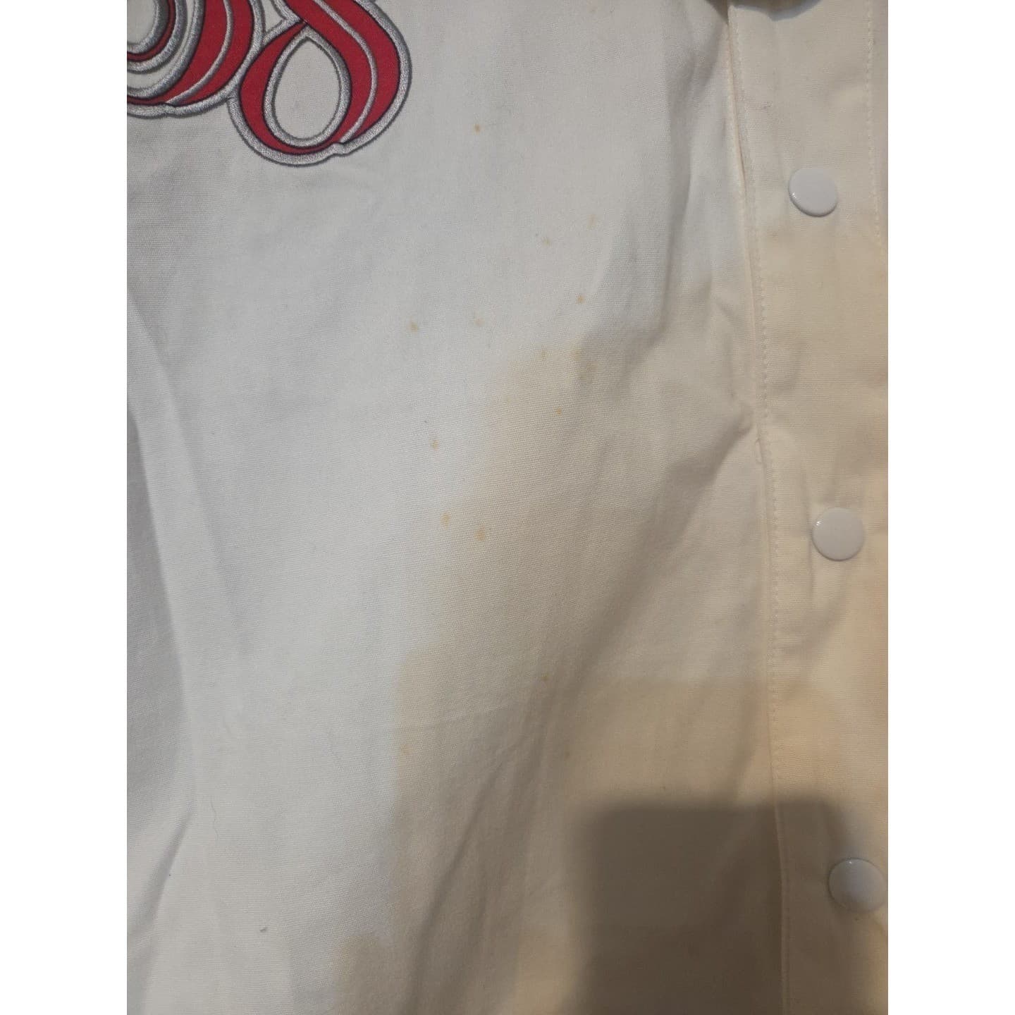 Run Athletics Joseph Simmons Baseball Jersey, Men's XXL, White Red Black RS4K001 - Thumbnail 9
