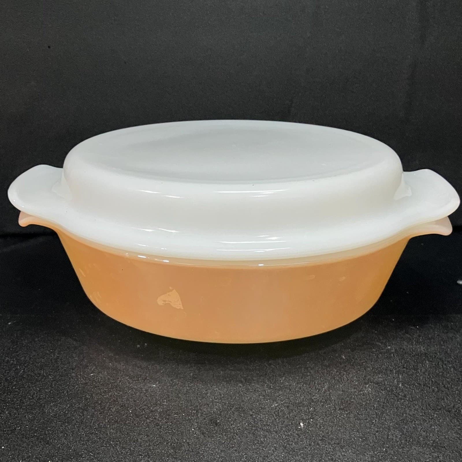 Anchor Hocking Fire King 1.5qt Lidded Casserole Dish #437, Oven Safe Cookware - Thumbnail 2