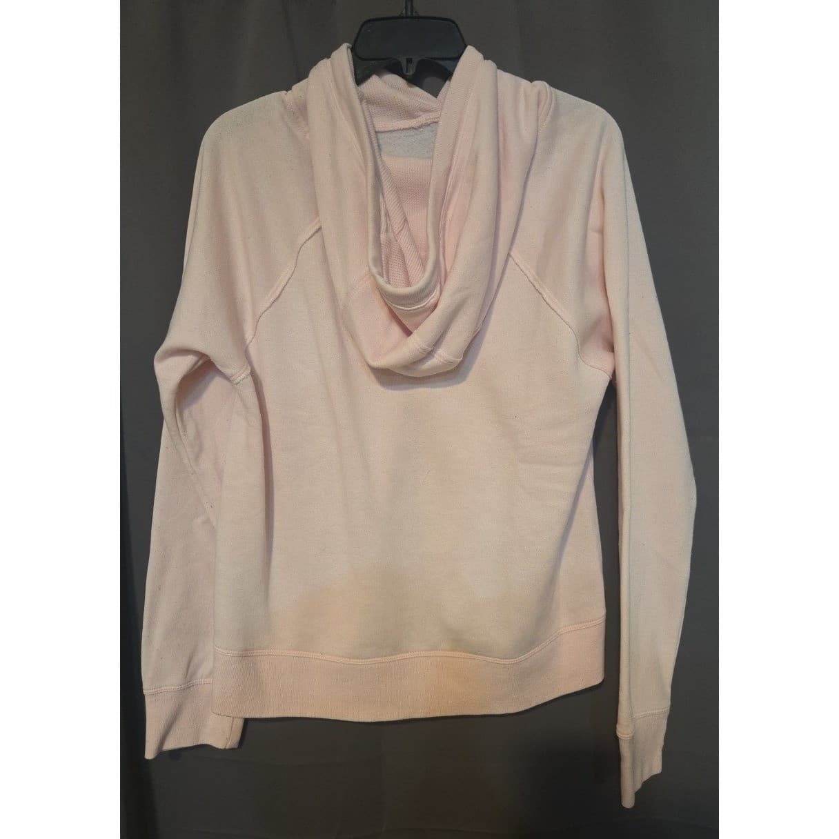 DKNY Sport Pink Raglan Sleeve Embroidered Logo Hoodie, Woman's Small Sweatshirt - Thumbnail 4