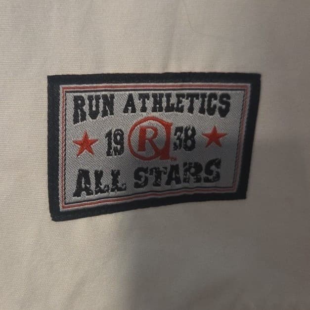 Run Athletics Joseph Simmons Baseball Jersey, Men's XXL, White Red Black RS4K001 - Thumbnail 10