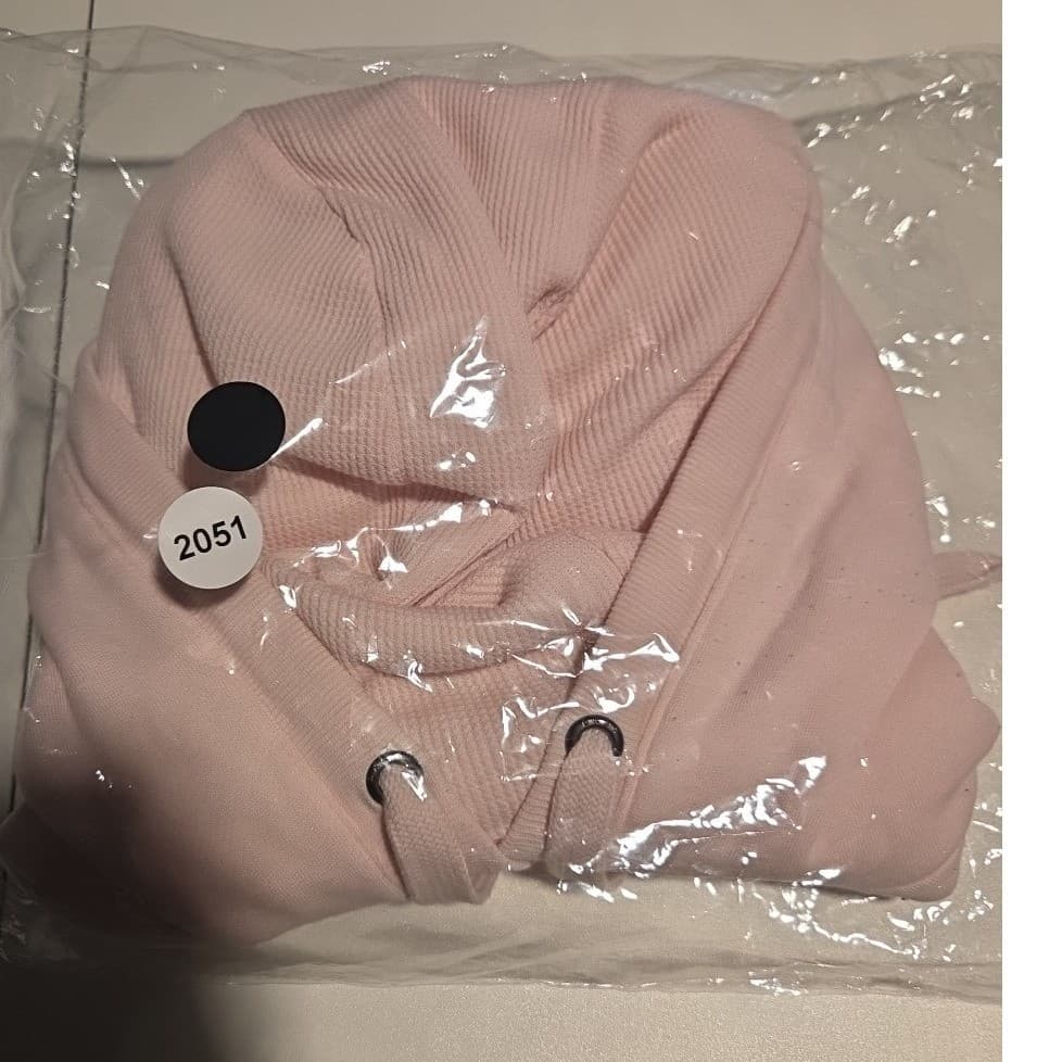 DKNY Sport Pink Raglan Sleeve Embroidered Logo Hoodie, Woman's Small Sweatshirt - Thumbnail 10