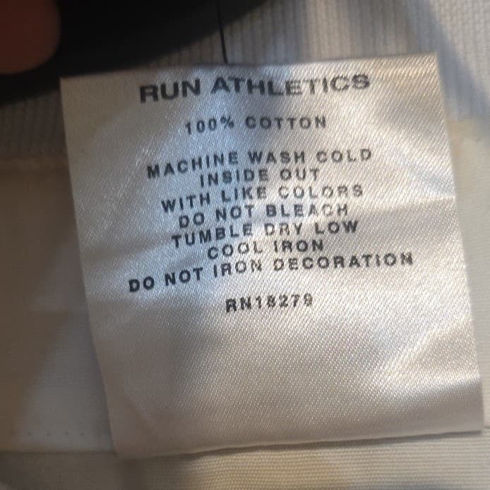 Run Athletics Joseph Simmons Baseball Jersey, Men's XXL, White Red Black RS4K001 - Thumbnail 4