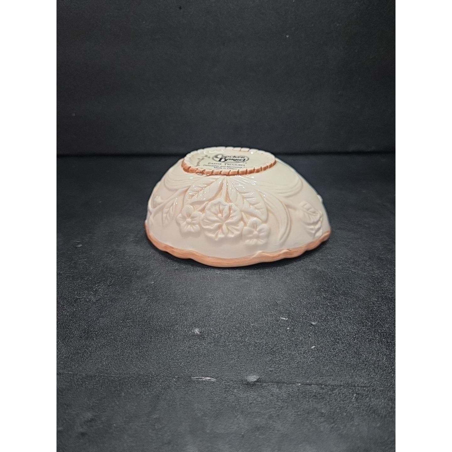 Cracker Barrel Easter Egg Dish, Ceramic Egg Trinket Bowl, Vintage Brown Rabbit - Thumbnail 9