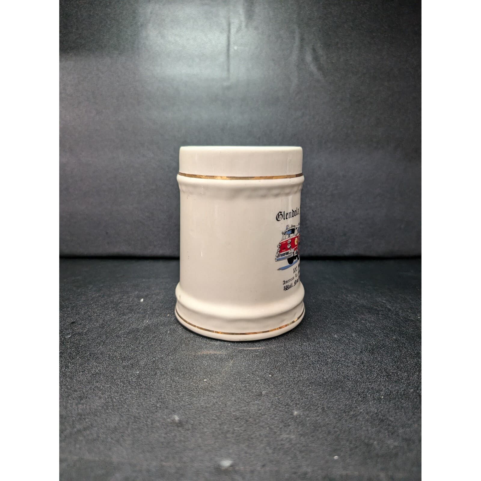 Glendola Fire Co. #1 100 Ft Arial 1983 Wall Mug, New Jersey Cup Stein, Vintage - Thumbnail 2