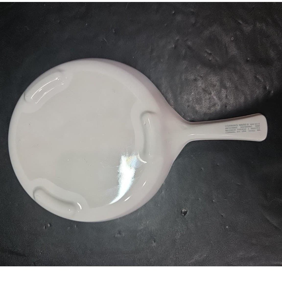 Corning Ware Plain White Skillet MW-83-B, Vtg Cookware, Replacement Kitchenware - Thumbnail 4