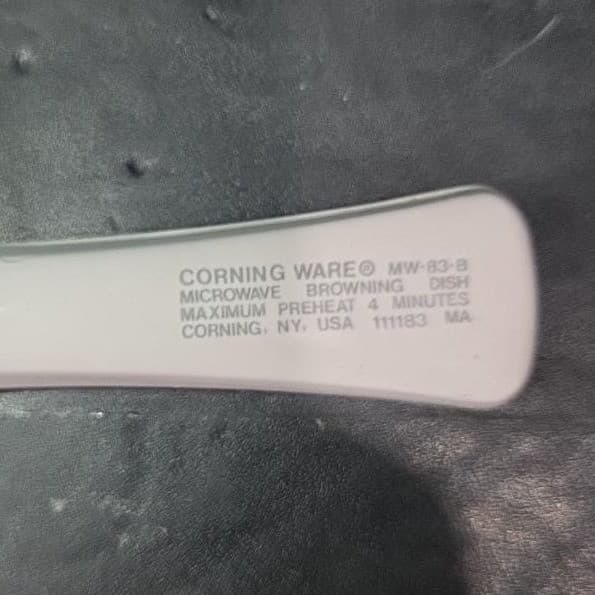 Corning Ware Plain White Skillet MW-83-B, Vtg Cookware, Replacement Kitchenware - Thumbnail 5