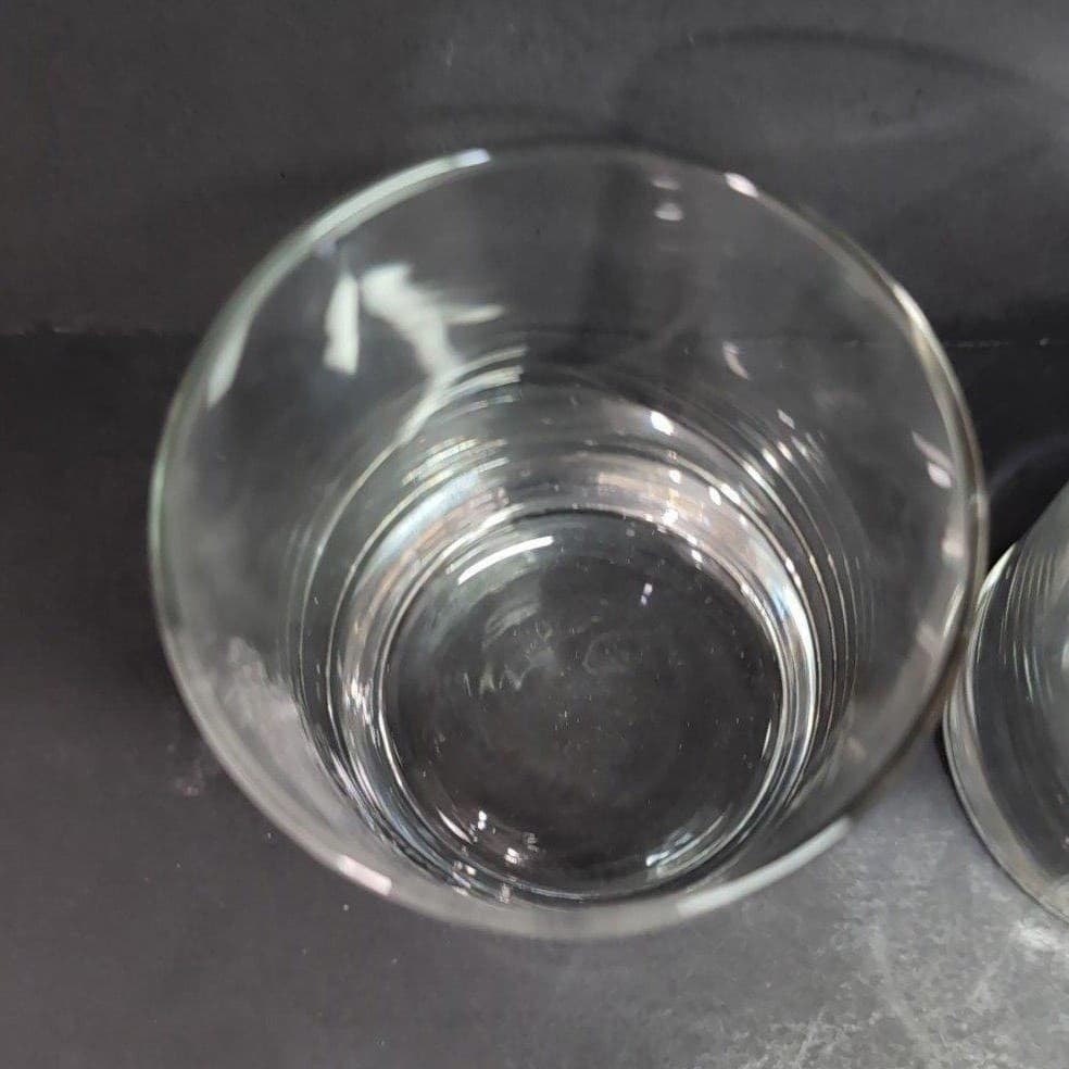 Makers Mark Whiskey Glasses, Set of 2, Vintage Etched Robert Cole Cabin Design - Thumbnail 7