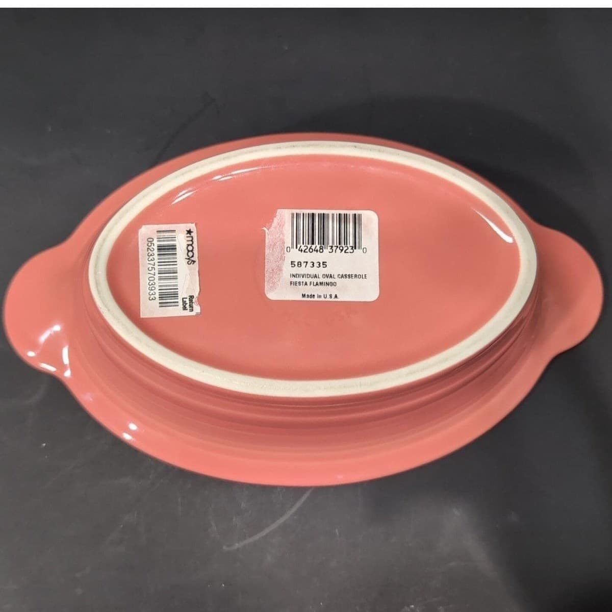 Fiestaware Flamingo Oval Individual Casserole Baker, Replacement Fiesta Cookware - Thumbnail 4