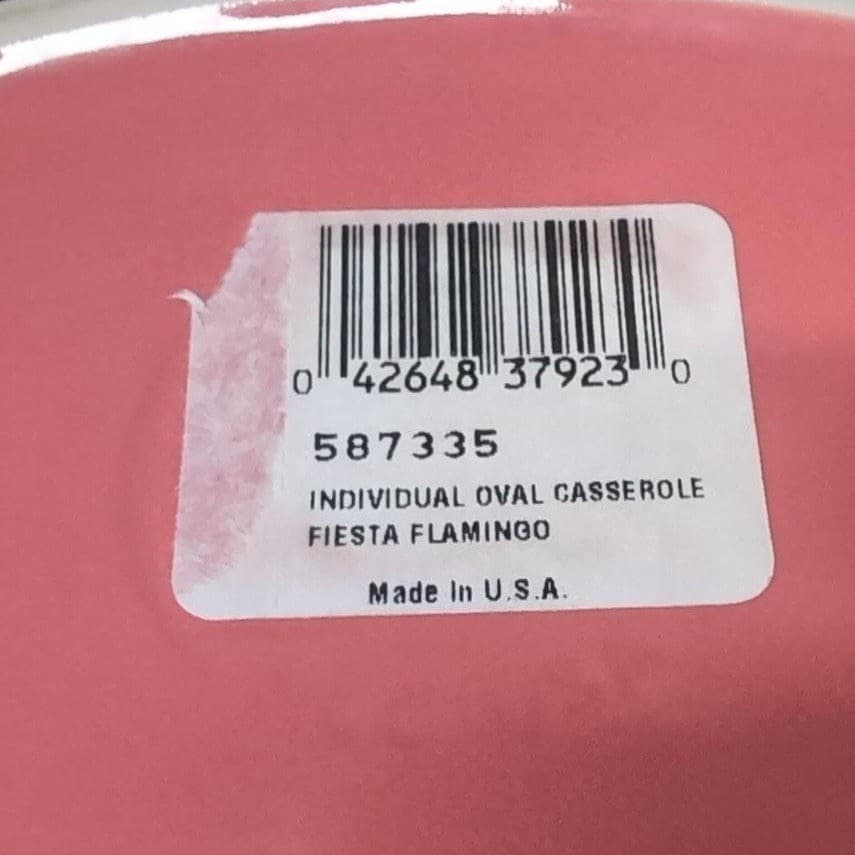 Fiestaware Flamingo Oval Individual Casserole Baker, Replacement Fiesta Cookware - Thumbnail 5