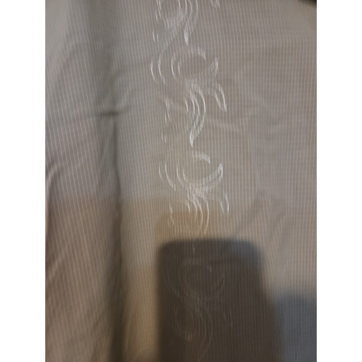Cherokee Tan Embroidered Short Sleeve Button Front Camp Shirt, Men's XXL Khaki - Thumbnail 8