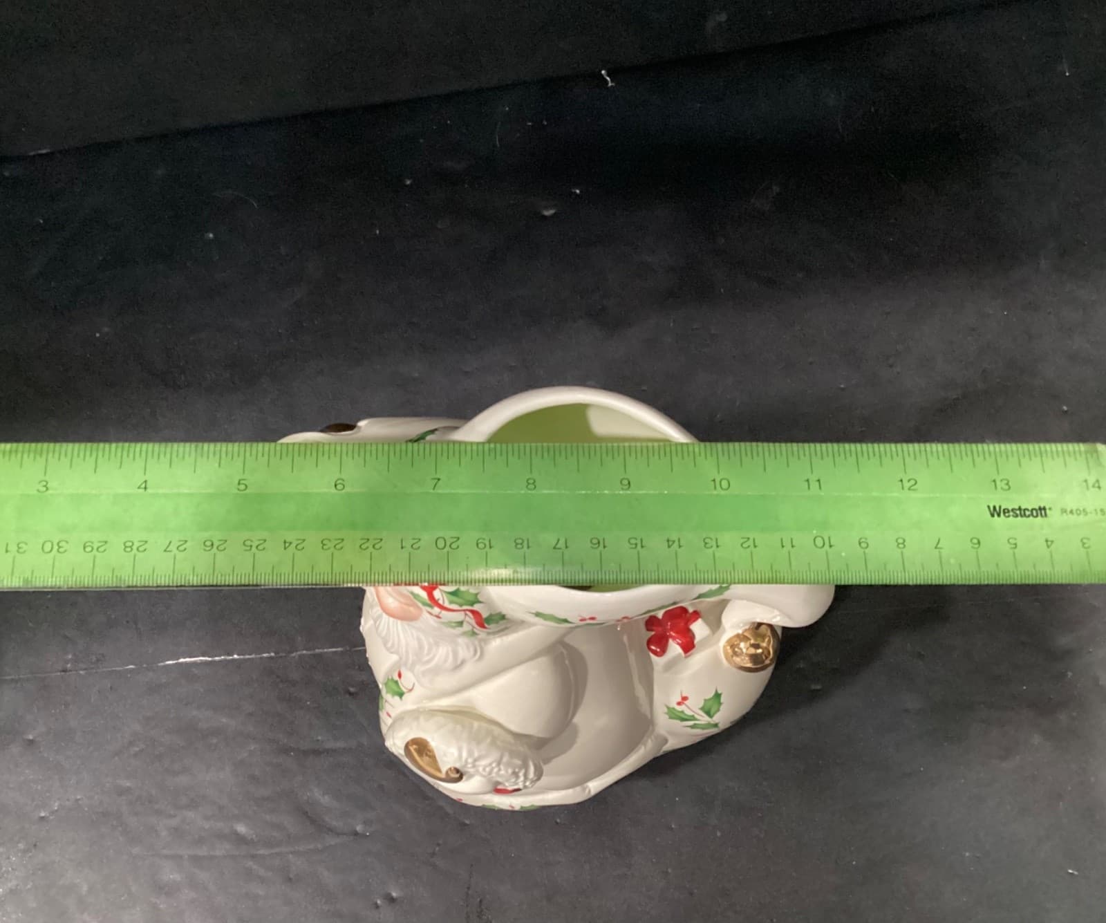 Lenox 1999 Holly Berry Santa Pitcher Holiday Collection Vintage Christmas Decor - Thumbnail 6