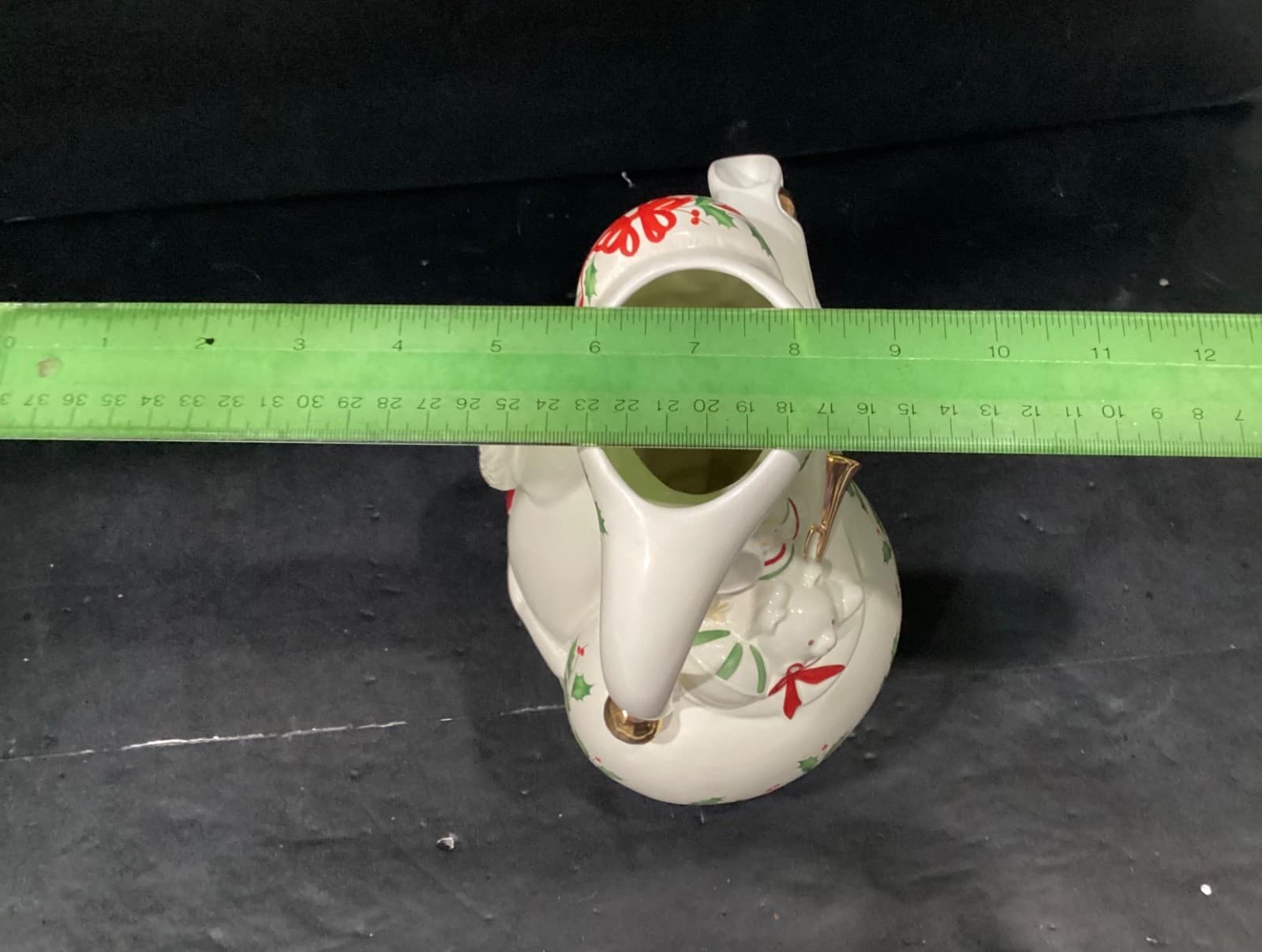 Lenox 1999 Holly Berry Santa Pitcher Holiday Collection Vintage Christmas Decor - Thumbnail 7