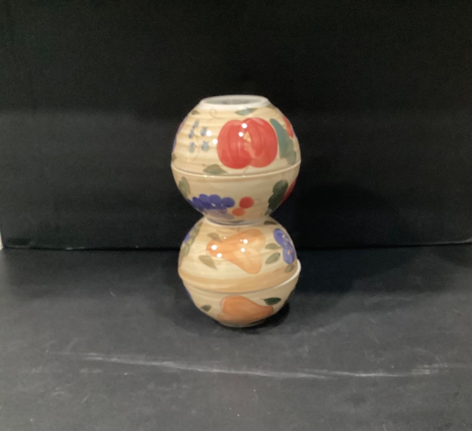 Vintage Alco International Cereal Bowls 6” Fruit Hand Painted Ceramic Set of 4 - Thumbnail 7