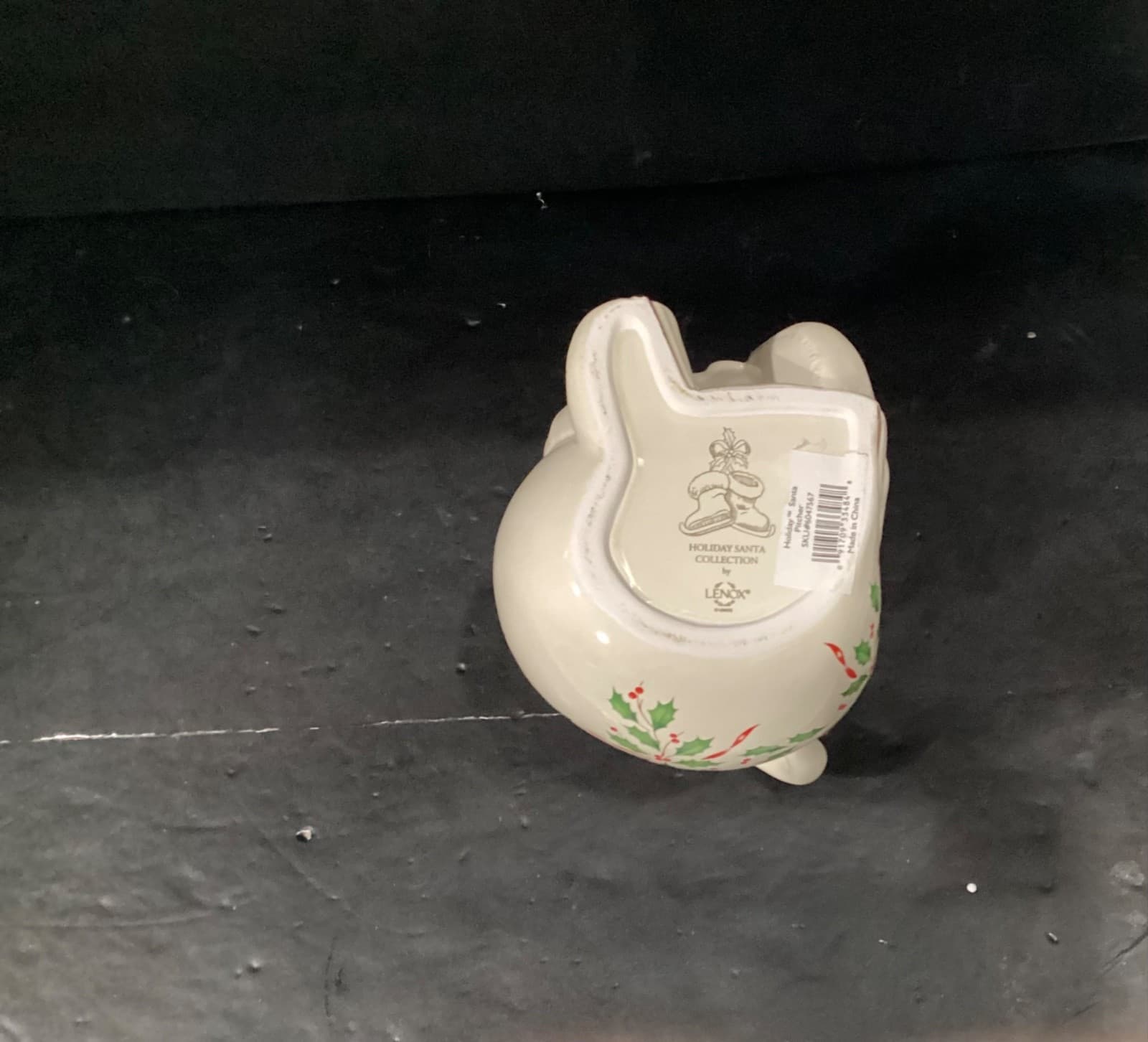 Lenox 1999 Holly Berry Santa Pitcher Holiday Collection Vintage Christmas Decor - Thumbnail 3