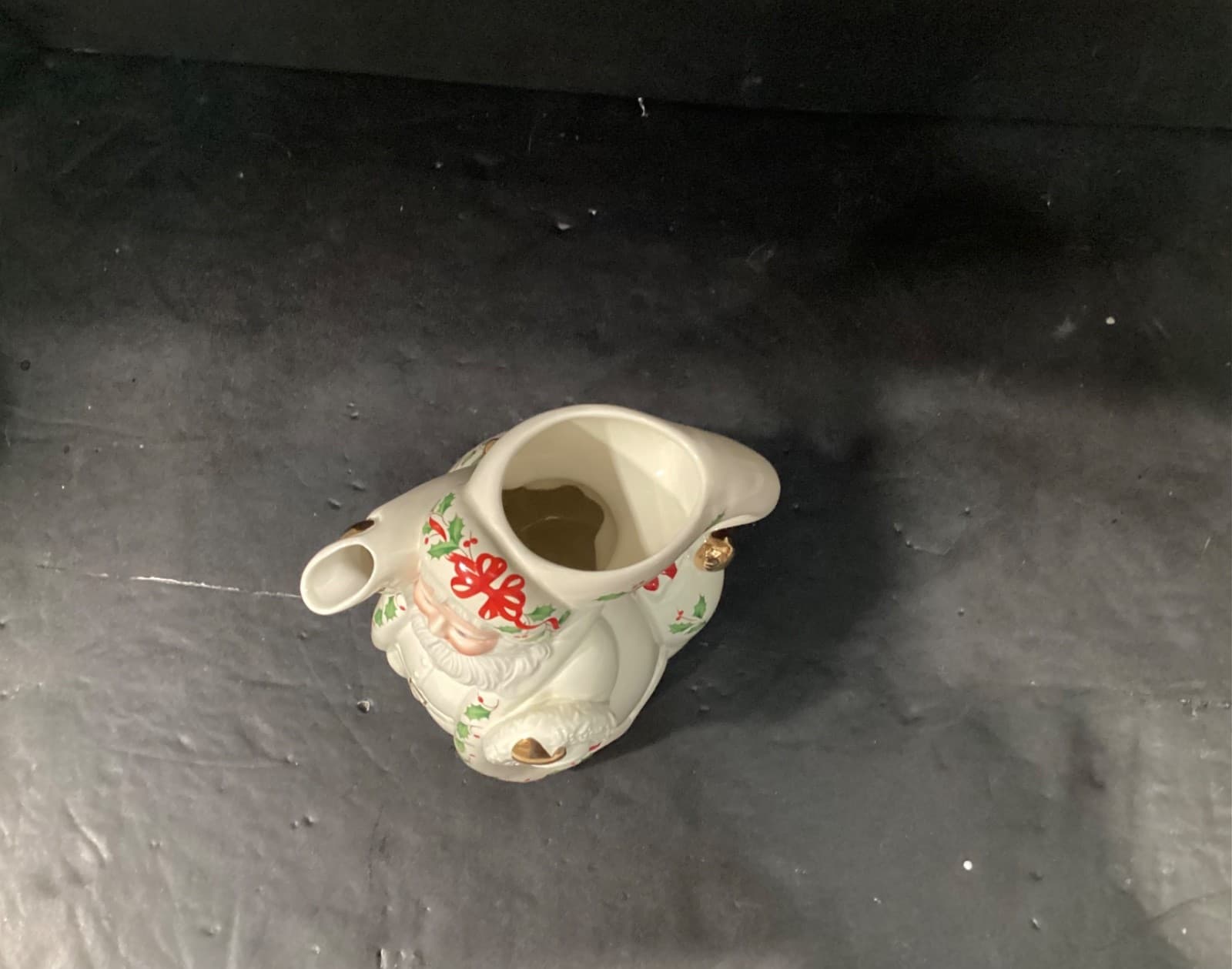 Lenox 1999 Holly Berry Santa Pitcher Holiday Collection Vintage Christmas Decor - Thumbnail 2