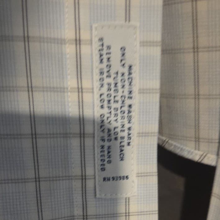 Brooks Brothers Regent Non-Iron Supima Cotton Shirt Blue Tan Check Men's 16.5 33 - Thumbnail 8