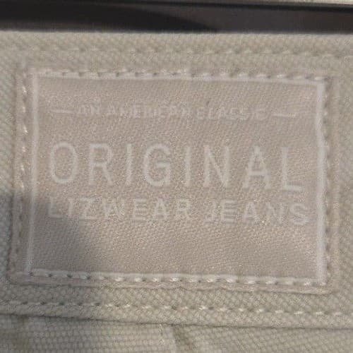Liz Claiborne Audra Lizwear Jeans, Beige Cropped Pants, Women's Size 12 Straight - Thumbnail 7