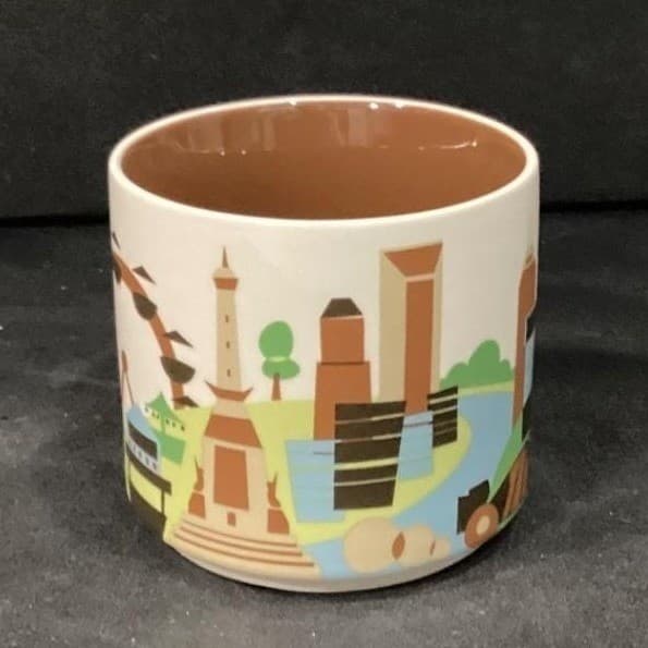 Starbucks Indianapolis Indiana You Are Here Collection Coffee Mug Cup 14 oz 2017 - Thumbnail 2