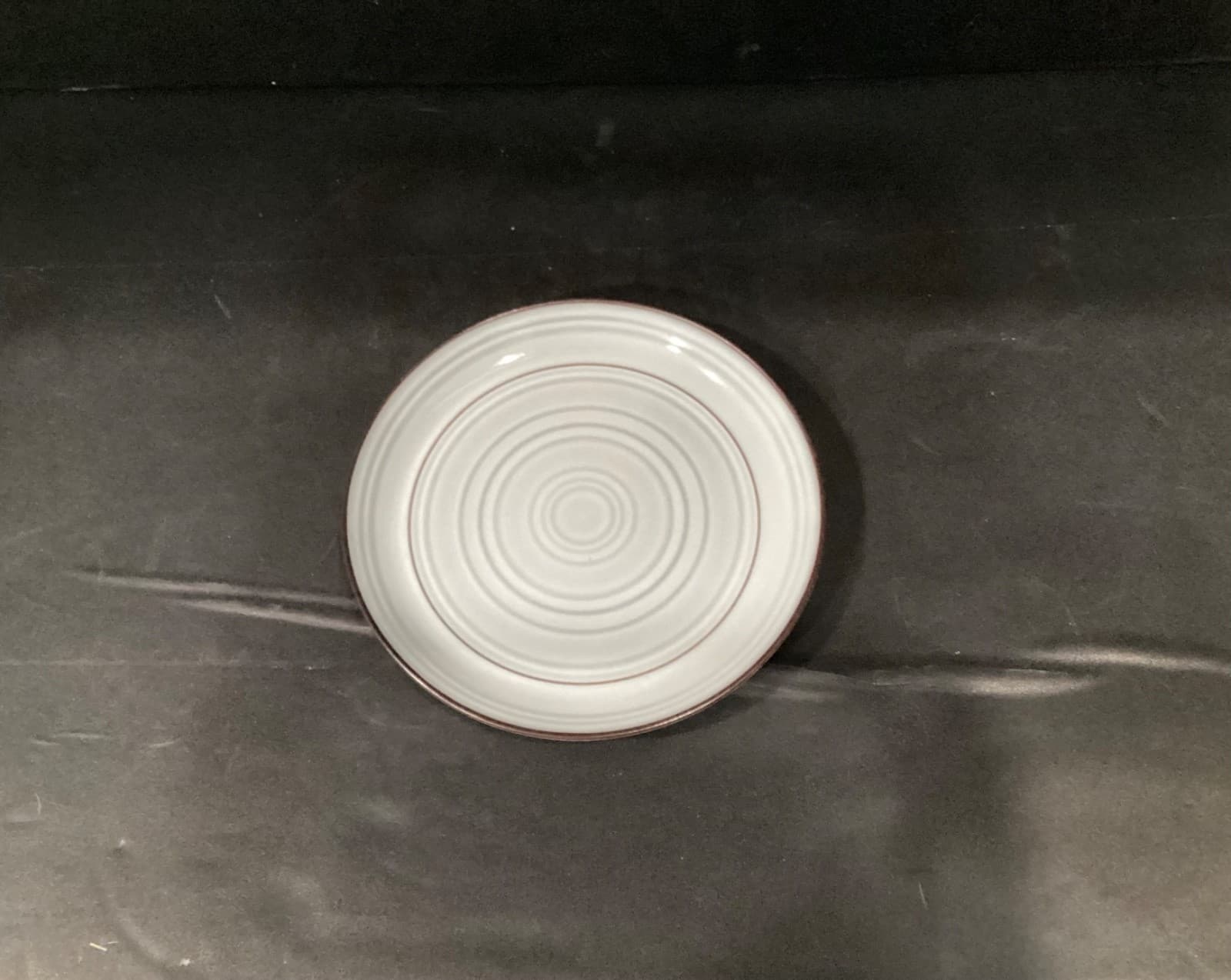 Kirkland’s 8.5” Swirl Brown Rim Stoneware Plates Set of 2 - Thumbnail 2