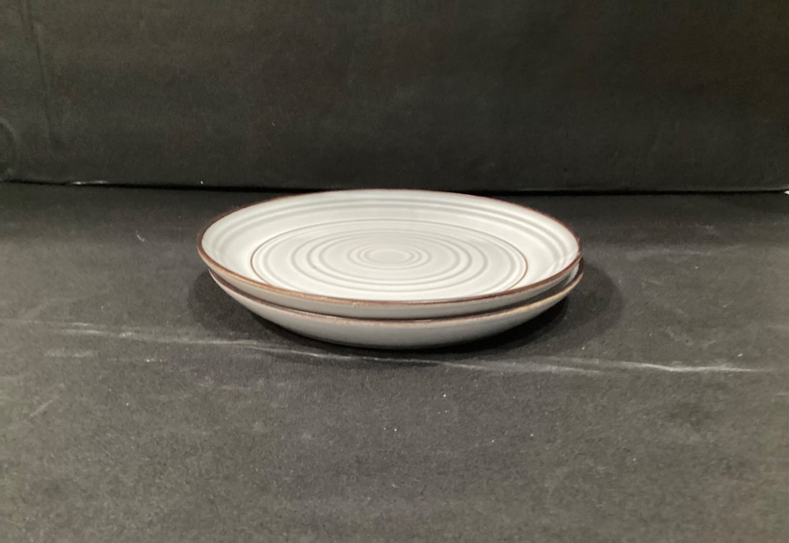 Kirkland’s 8.5” Swirl Brown Rim Stoneware Plates Set of 2 - Thumbnail 8