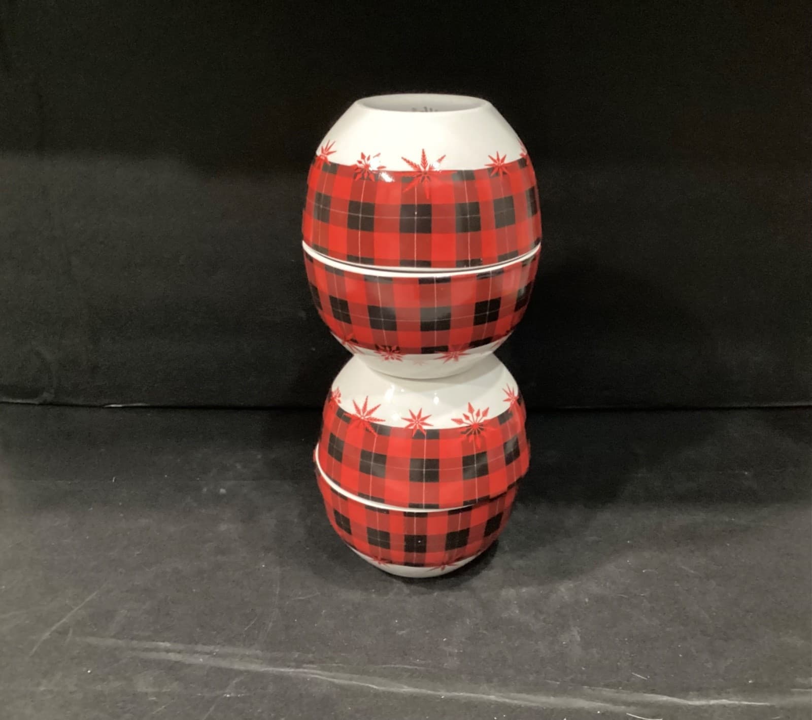 American Atelier Red Plaid Seasonal Cereal Bowls Set of 4 - Thumbnail 11