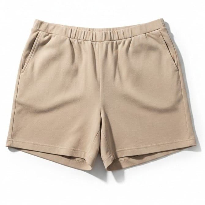 Laura Scott Tan Knit Jersey Shorts, Elastic Waist, Women's XL Casual Comfort