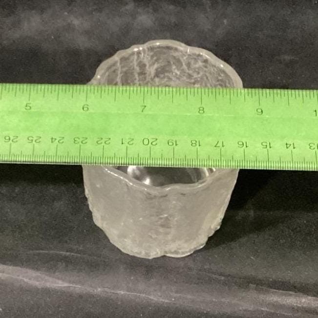 Hoya Glacier Ice Bark Crystal Rocks Glasses, Set of 4, Textured Lowball Tumblers - Thumbnail 3