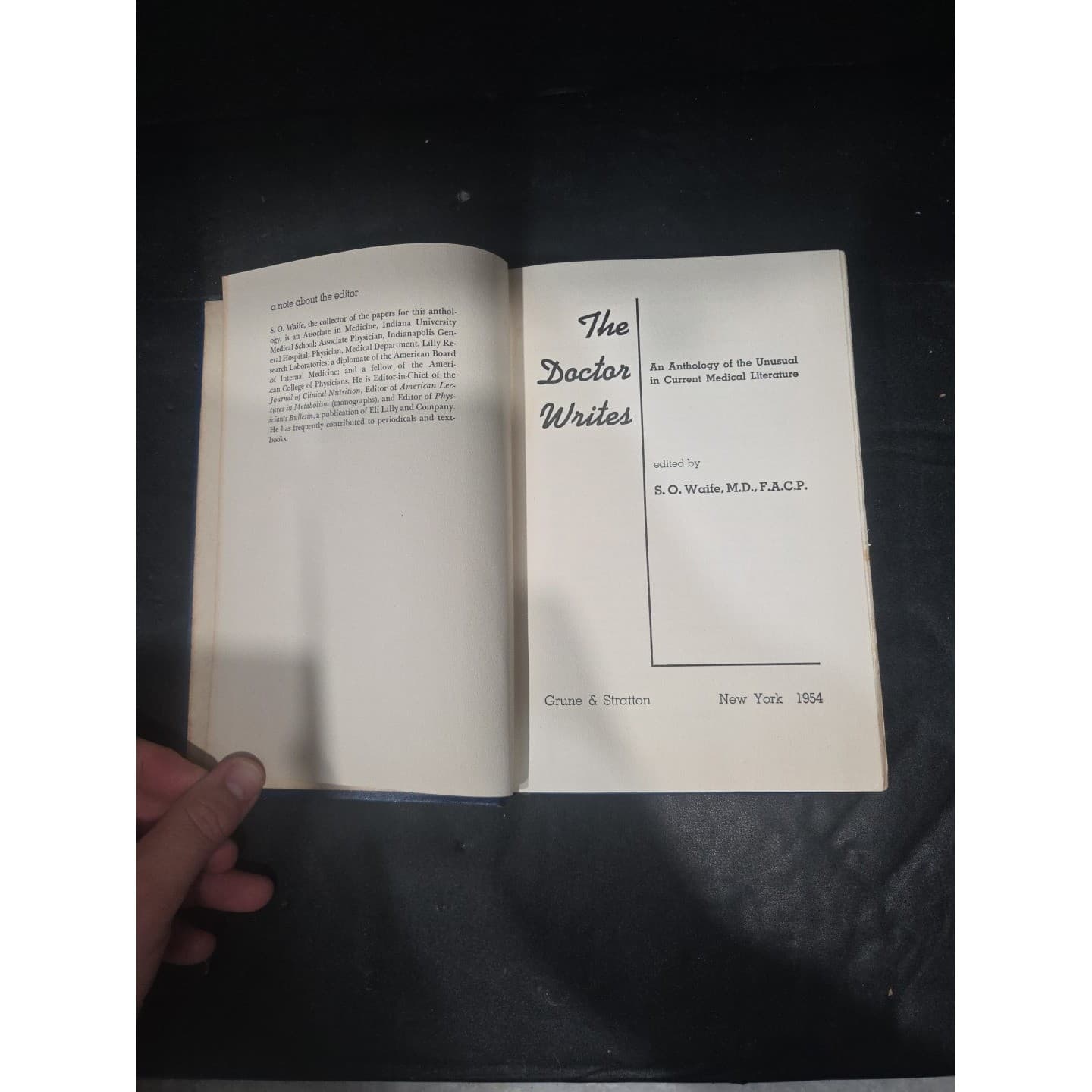 The Doctor Writes An Anthology of Unusual Current Medical Literature by SO Wolfe - Thumbnail 3