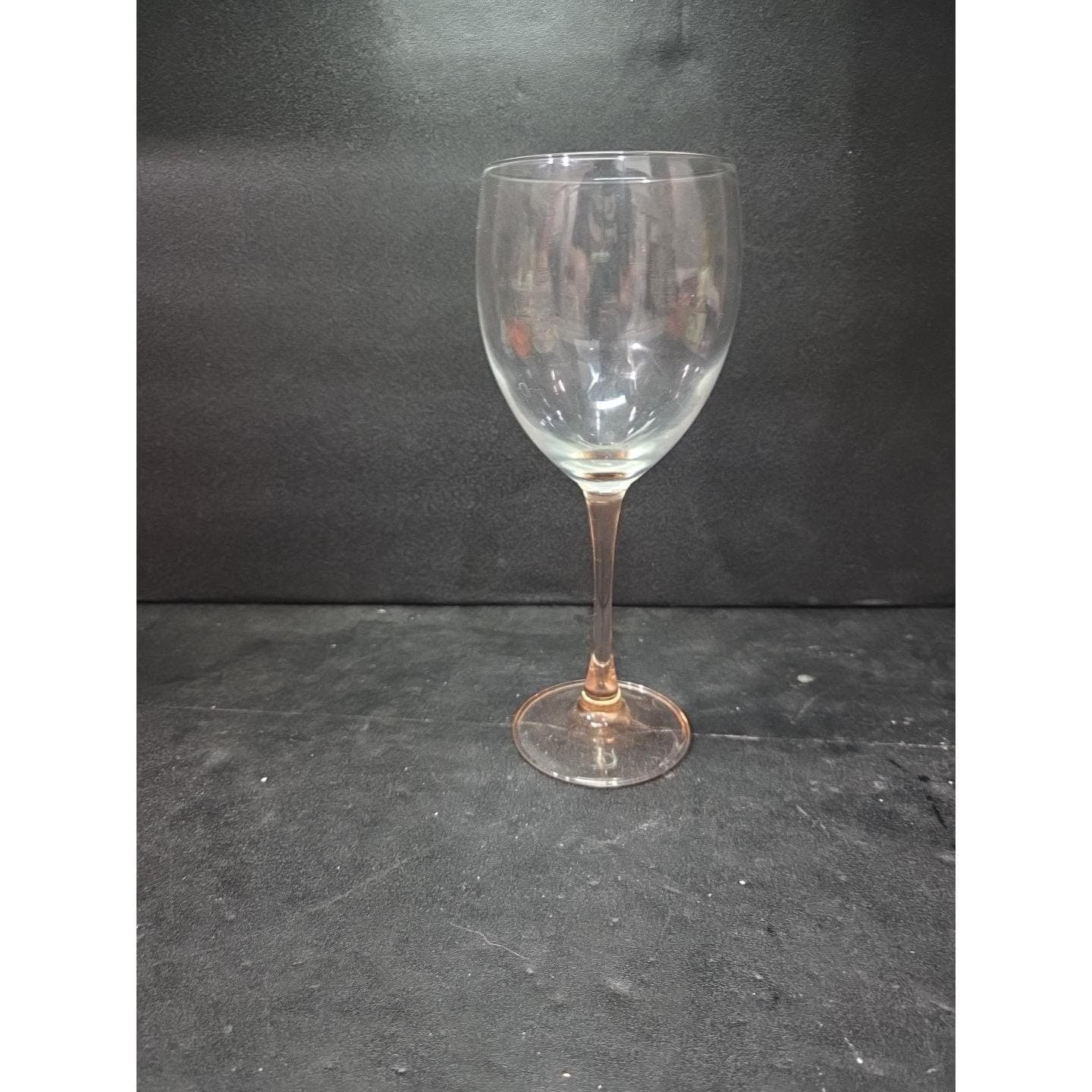 Luminarc Rose Pink Wine Glass, 12 oz Cristal d'Arque Replacement Stemware France - Thumbnail 2