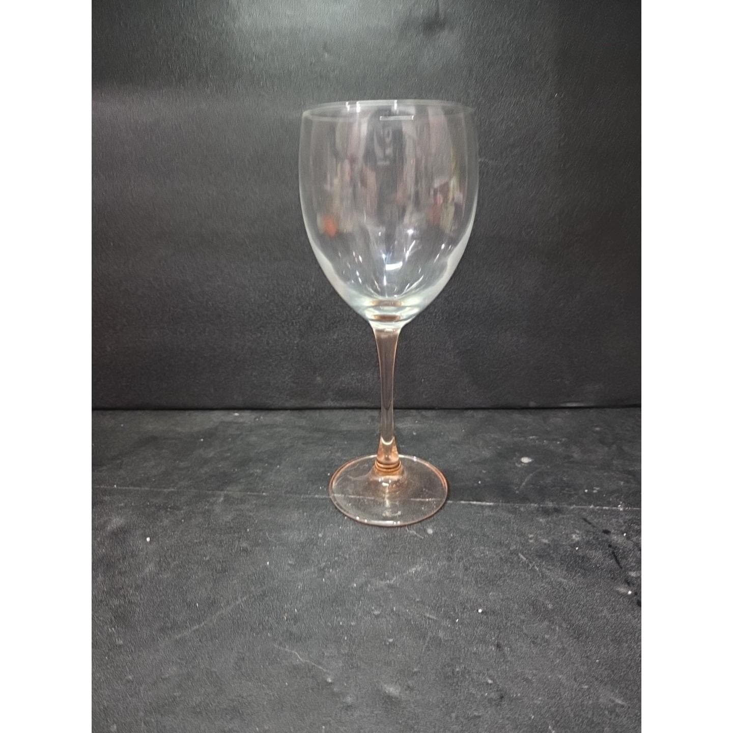 Luminarc Rose Pink Wine Glass, 12 oz Cristal d'Arque Replacement Stemware France - Thumbnail 4