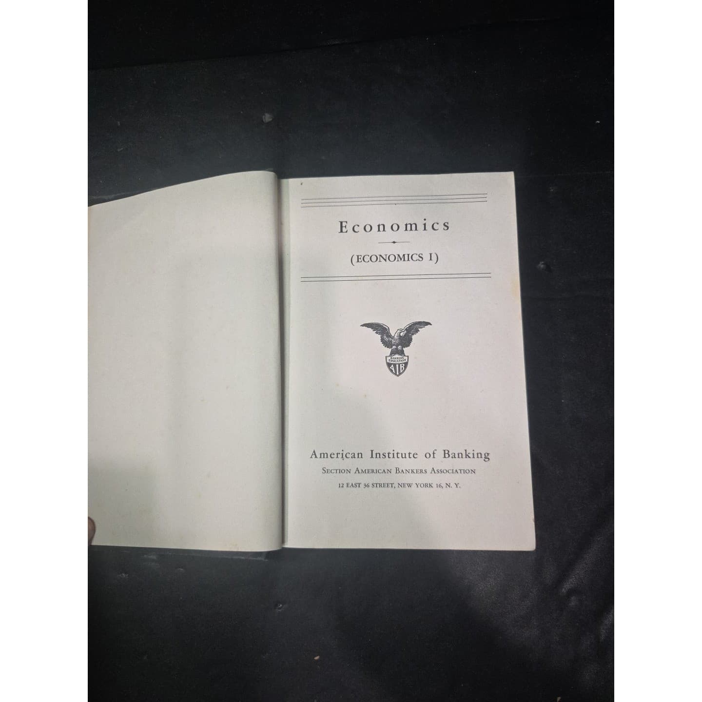 Economics I by The American Institute of Banking, Vintage Textbook 1947 - Thumbnail 3