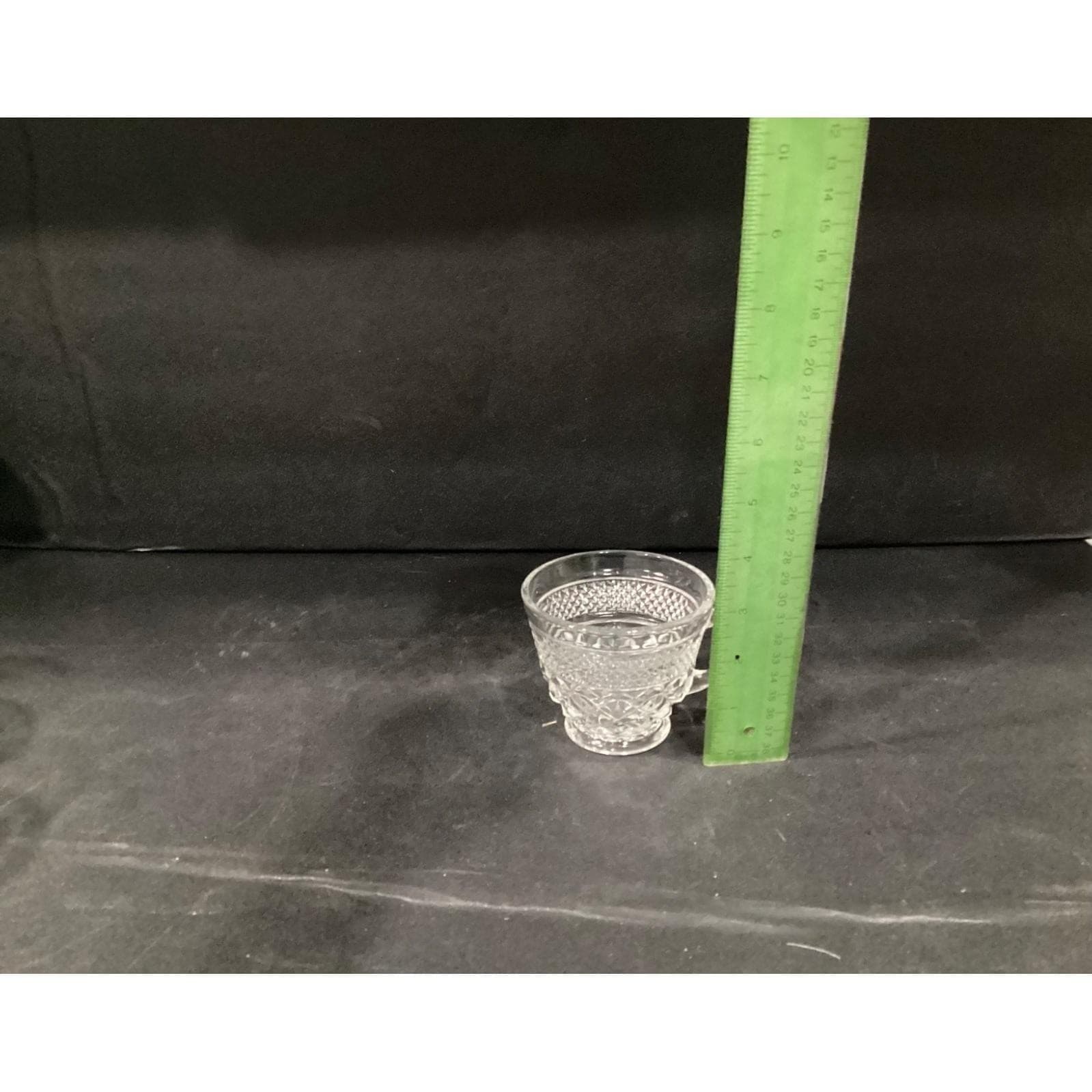 Vintage Anchor Hocking WEXFORD Clear Glass Punch Coffee Cups Set of 4 - Thumbnail 5