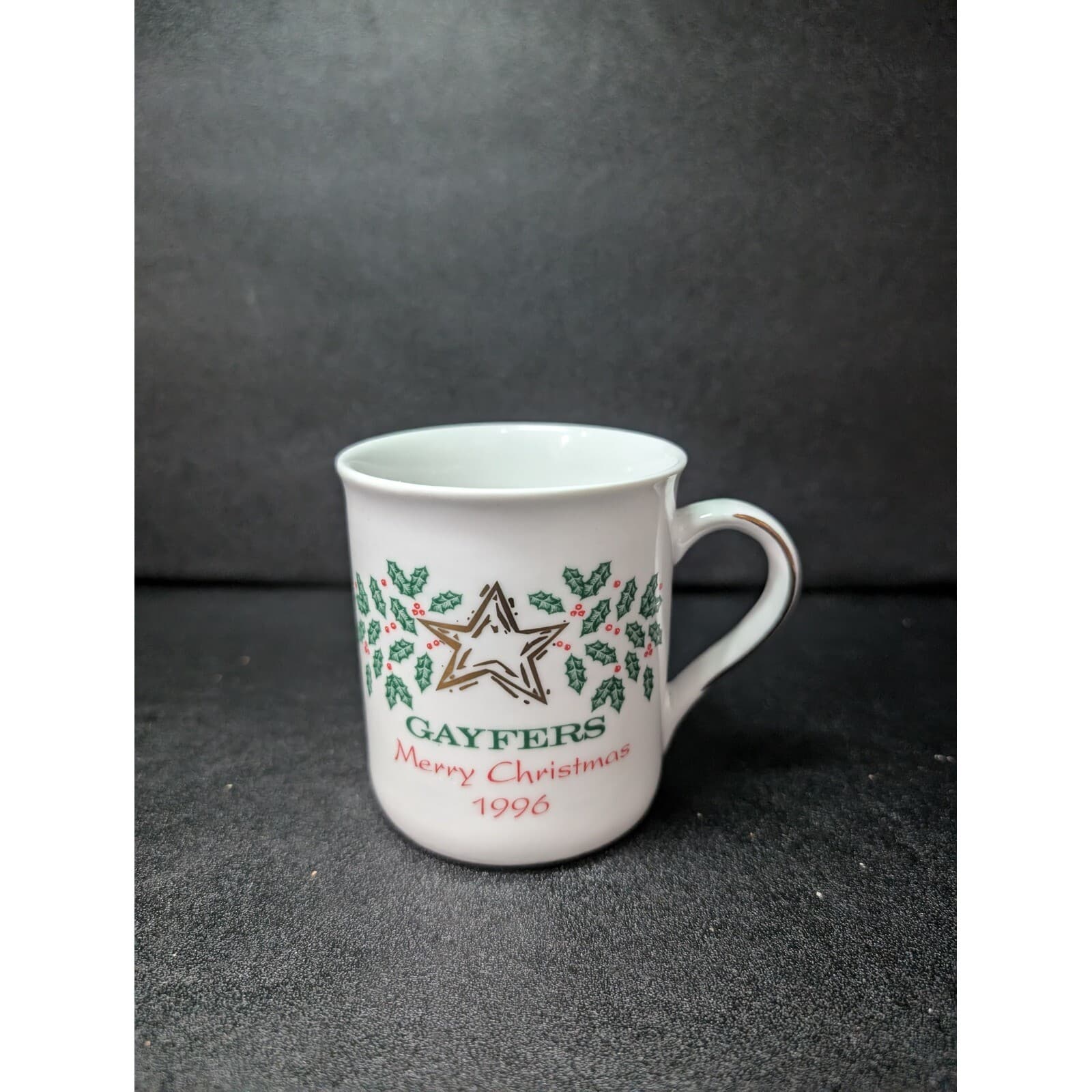 Gayfers Department Store 1996 Christmas Coffee Mug, Fine China Royal Ann Holiday - Thumbnail 4