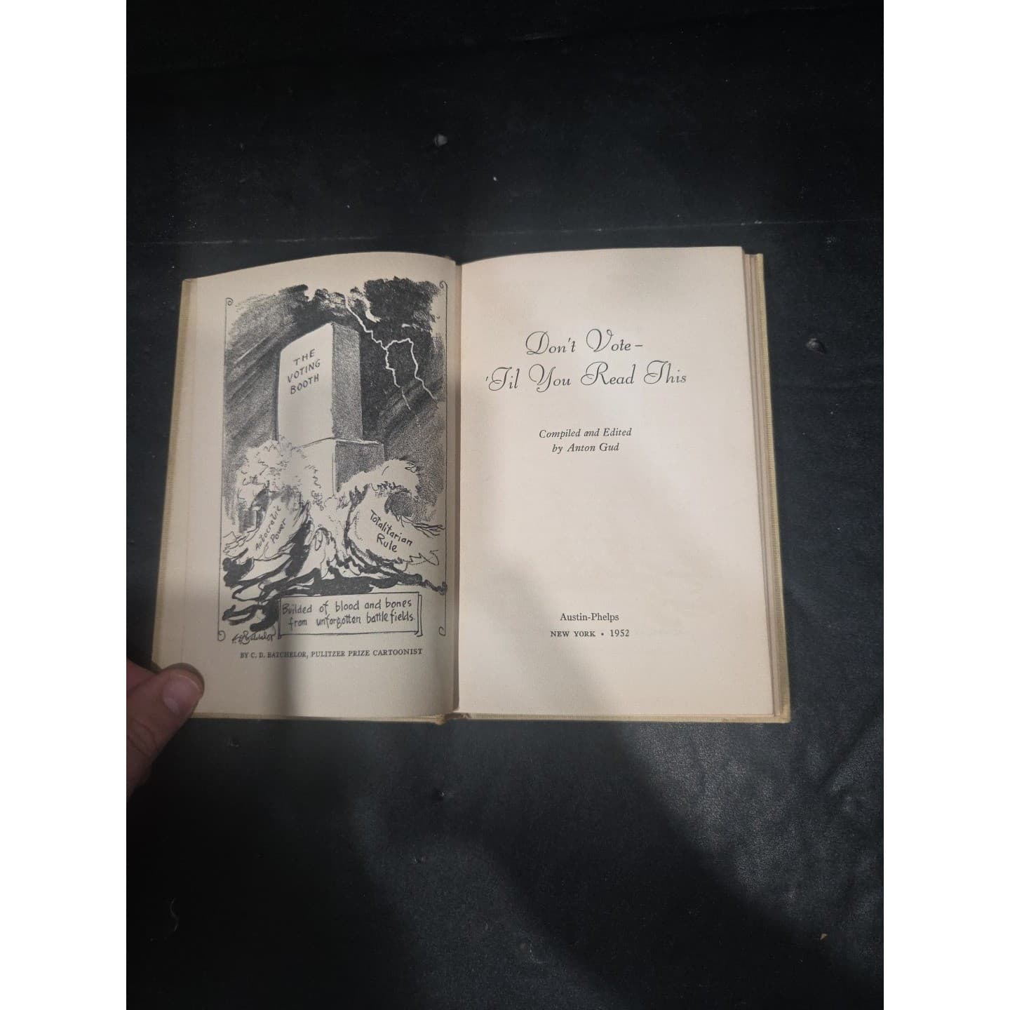 Dont Vote Til You Read This by Anton Gud, Political History Book, 1952 - Thumbnail 3