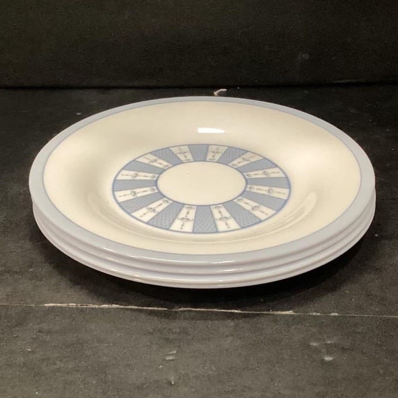 Martha Stewart Everyday Salad Plates, Set of 4, Vintage Style Trellis Dishes - Thumbnail 8