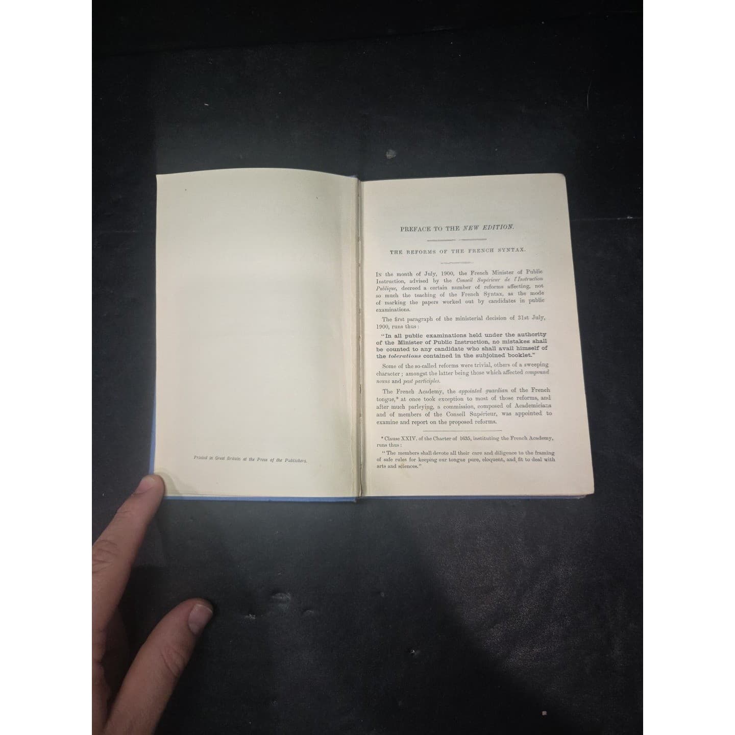 Course of French Grammar by L Janton, 1933 Vintage Language Textbook - Thumbnail 4