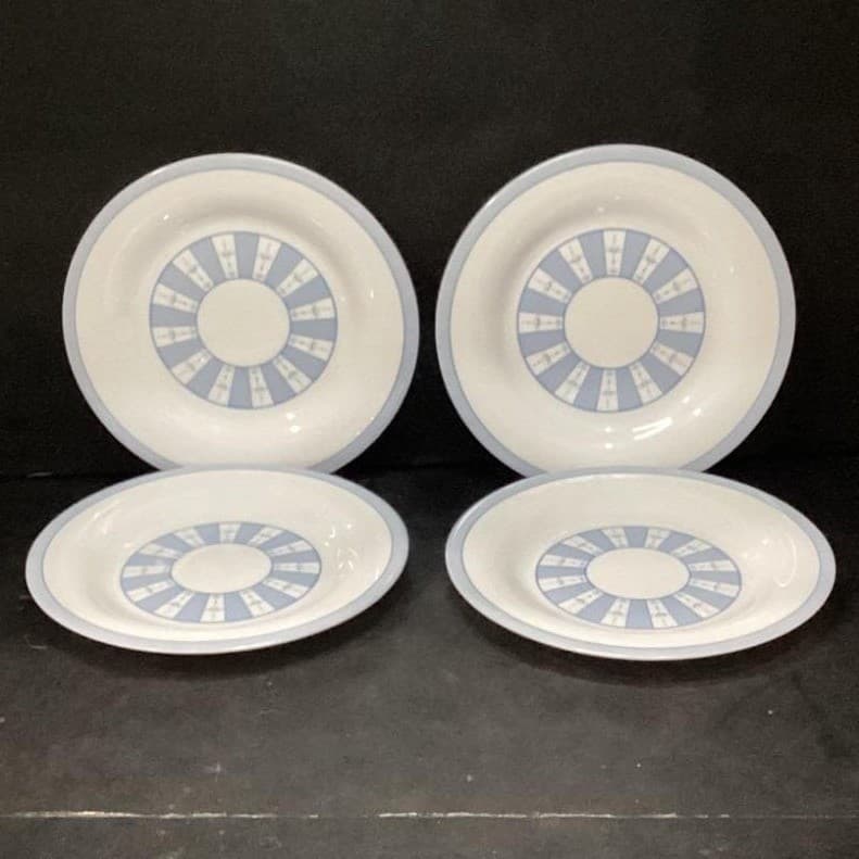 Martha Stewart Everyday Salad Plates, Set of 4, Vintage Style Trellis Dishes - Thumbnail 2