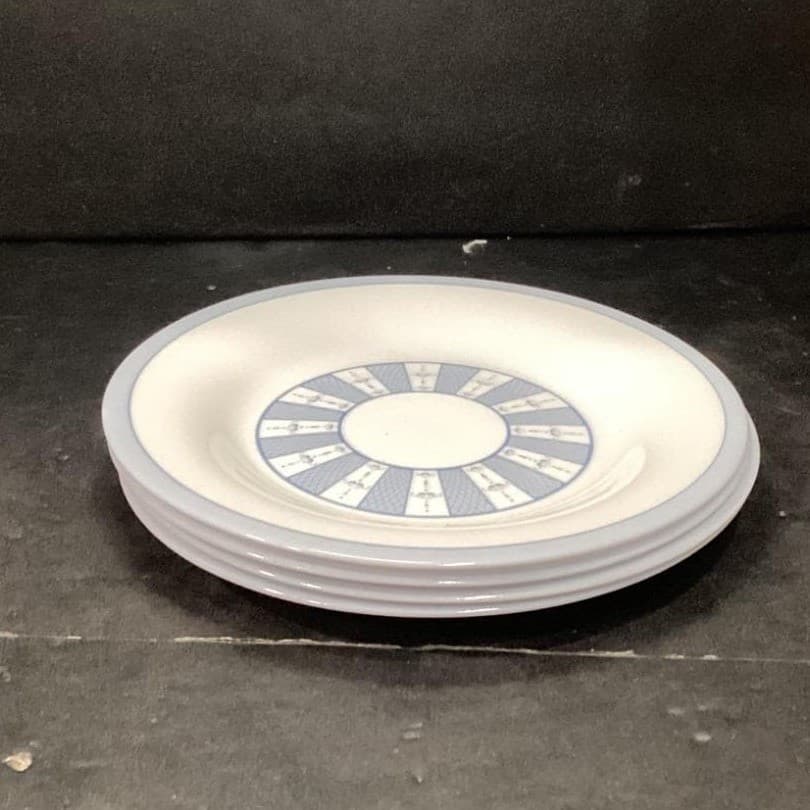 Martha Stewart Everyday Salad Plates, Set of 4, Vintage Style Trellis Dishes - Thumbnail 9
