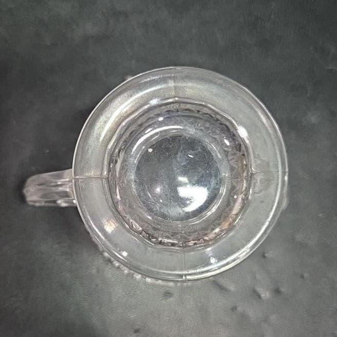 Duncan & Miller Clear Glass Creamer #41, Vtg Sandwich Pattern Pitcher, Tableware - Thumbnail 8