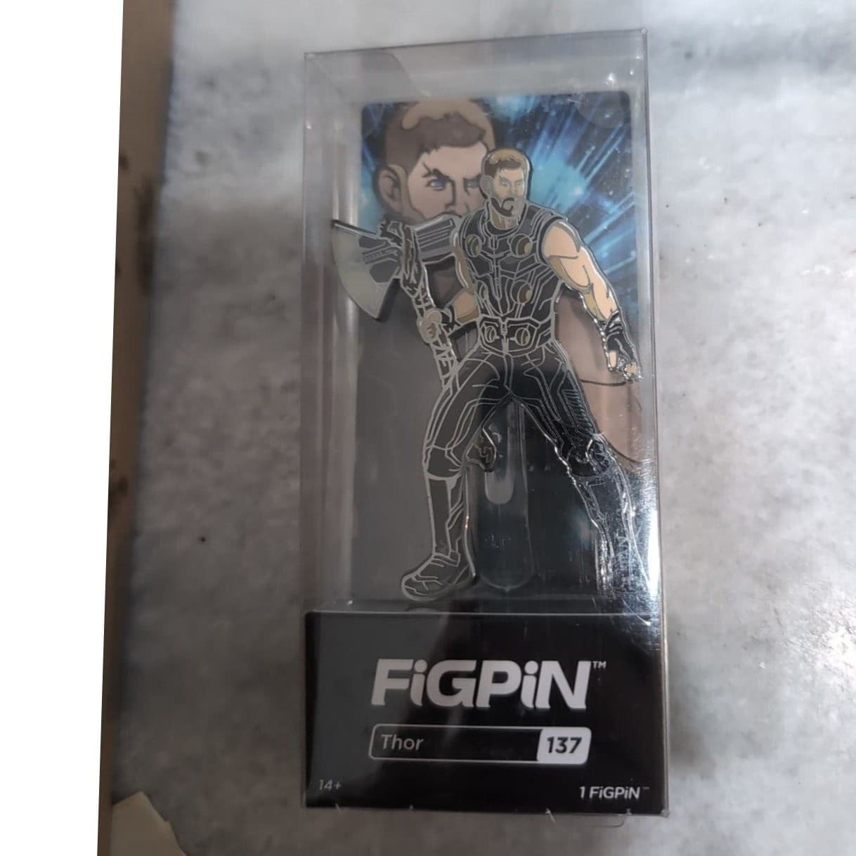 Marvel Avengers Infinity War Thor FiGPiN #137, Enamel Pin, Unlocked Collectible - Thumbnail 2