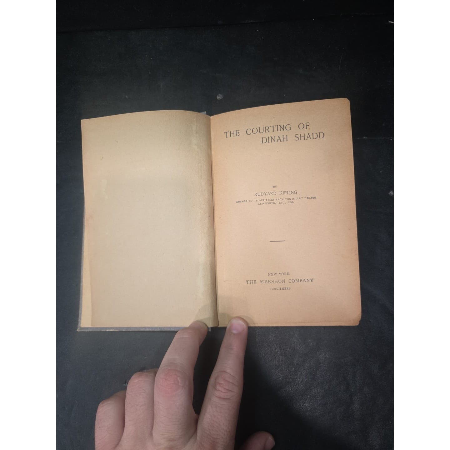 The Courting of Dinah Shadd by Rudyard Kipling, Vintage Hardcover Book - Thumbnail 3