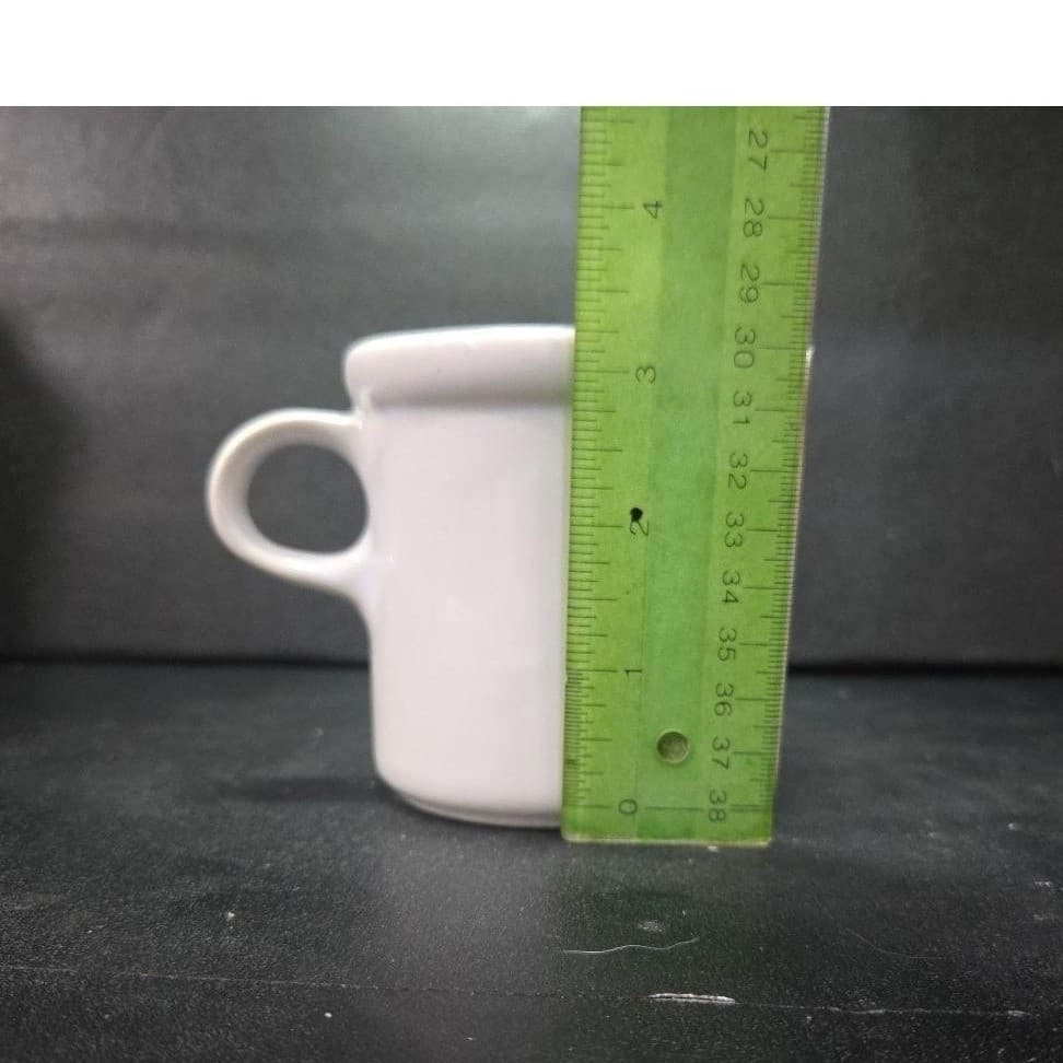 McCoy Pottery White Ceramic Mug #1412, USA Made Replacement Coffee Cup, Vintage - Thumbnail 9