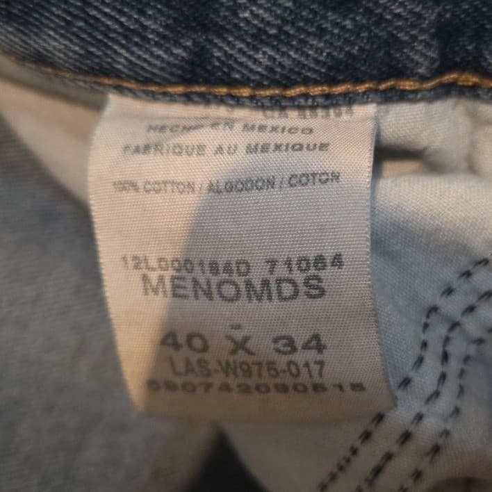 Old Mill Medium Wash Straight Leg Denim, Men's 40x34 Blue Jeans, 100% Cotton - Thumbnail 8