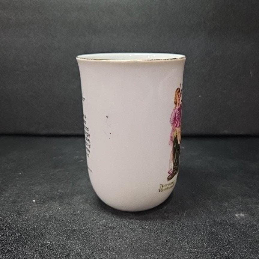 Norman Rockwell "The Toymaker" Gold Rim Mug, Replacement Collectible Drinkware - Thumbnail 3
